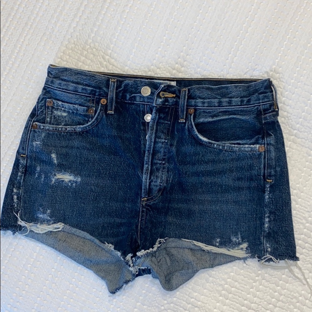 Agolde Parker denim shorts